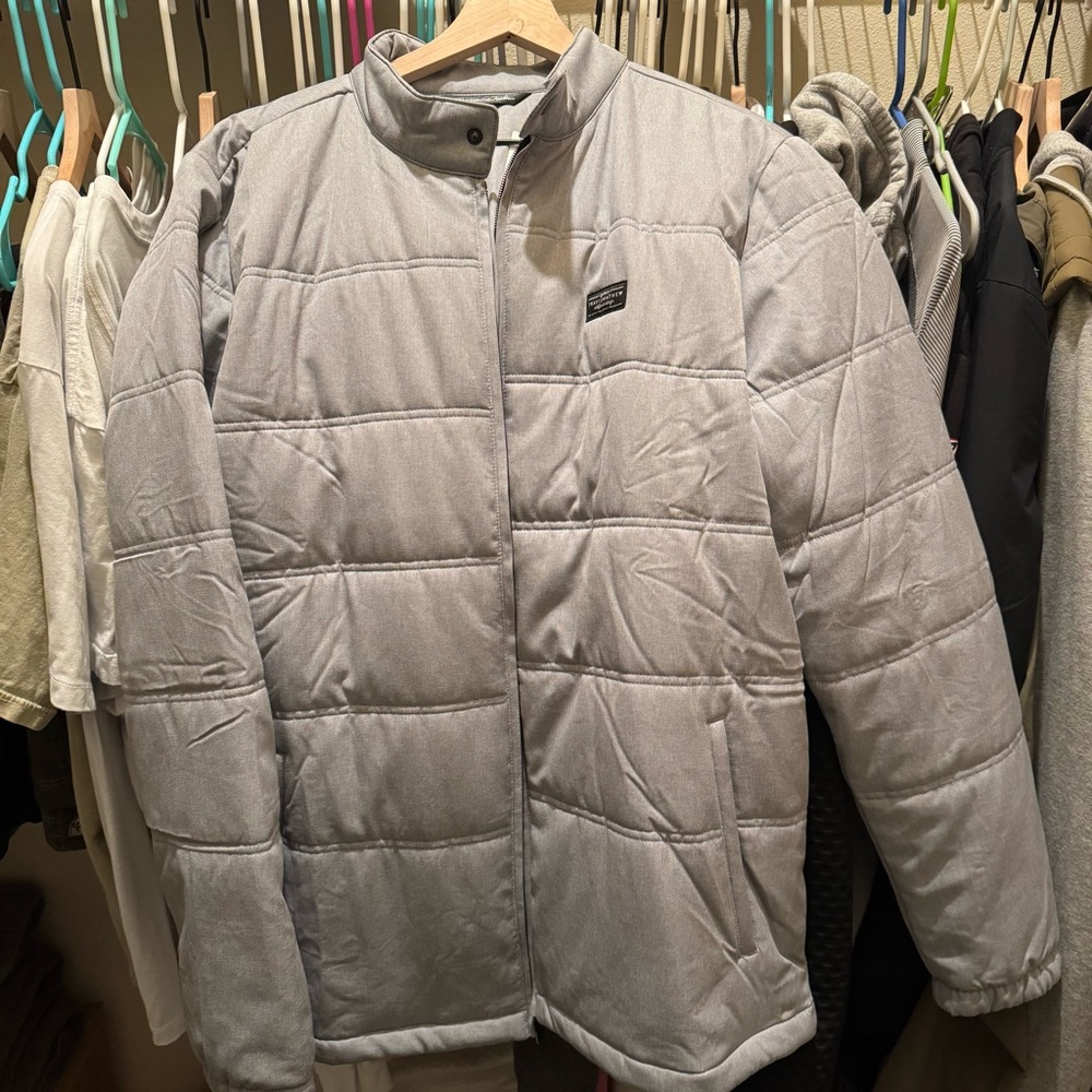 Travis Mathew Interlude Jacket Mens XL Silver